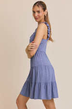 Square Neck Tiered Dress