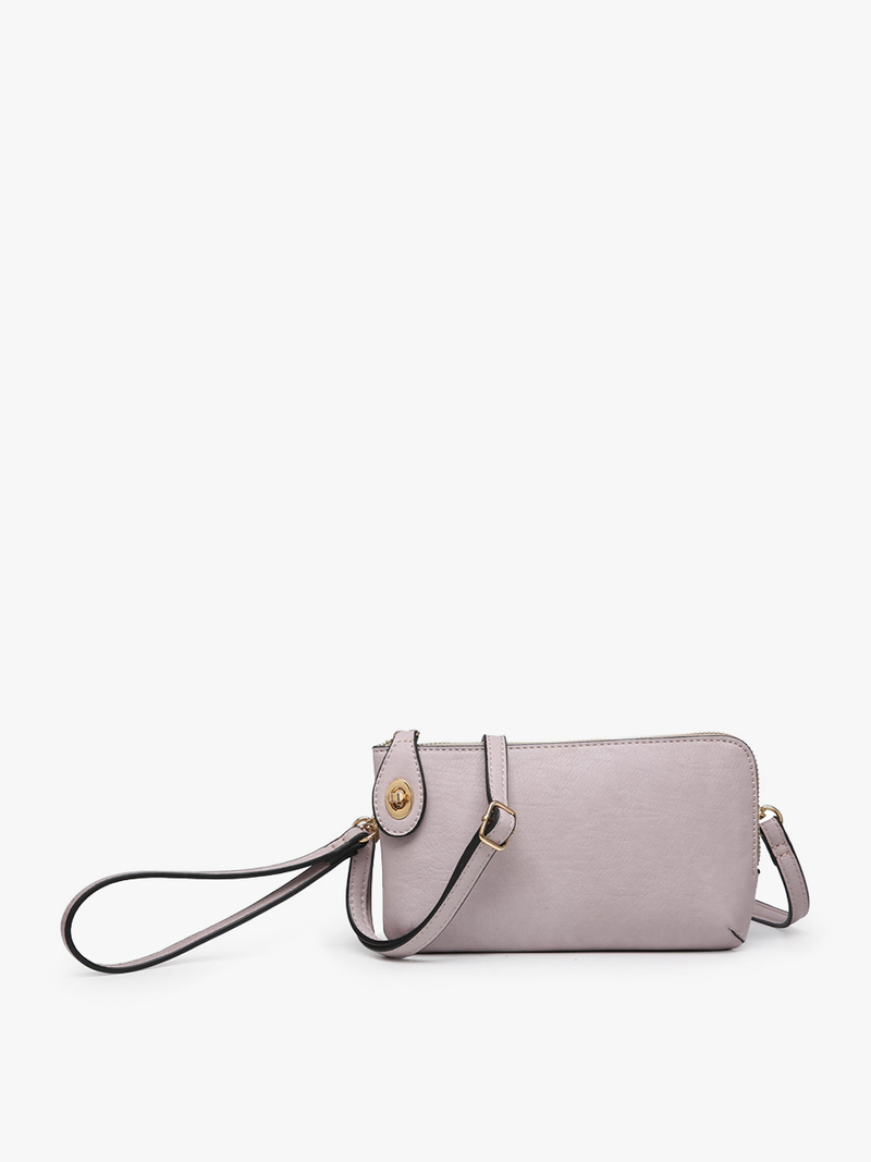 Kendall Mocha Crossbody/Wristlet w/ Twist Lock