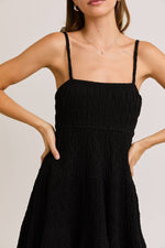 Tiered Spaghetti Babydoll Red Mini Dress