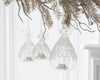 Small LED Glass Angel with Clear Beads