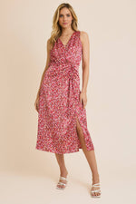 Abstract Print Midi Dress