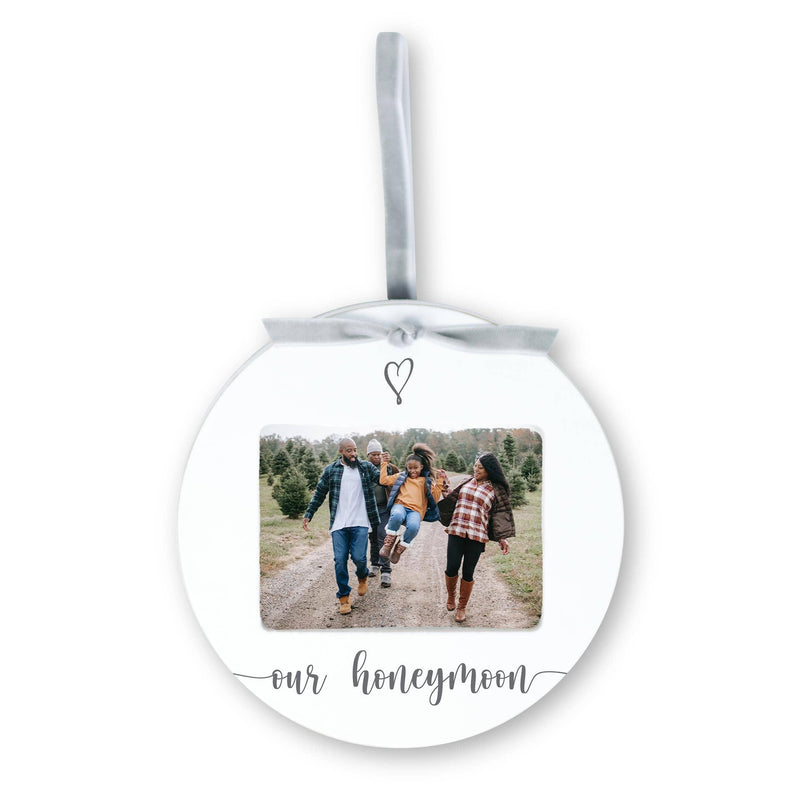 "Our Honeymoon" Photo Ornament Frame