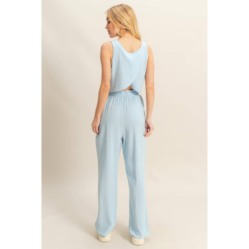 Light Blue Cotton Pants