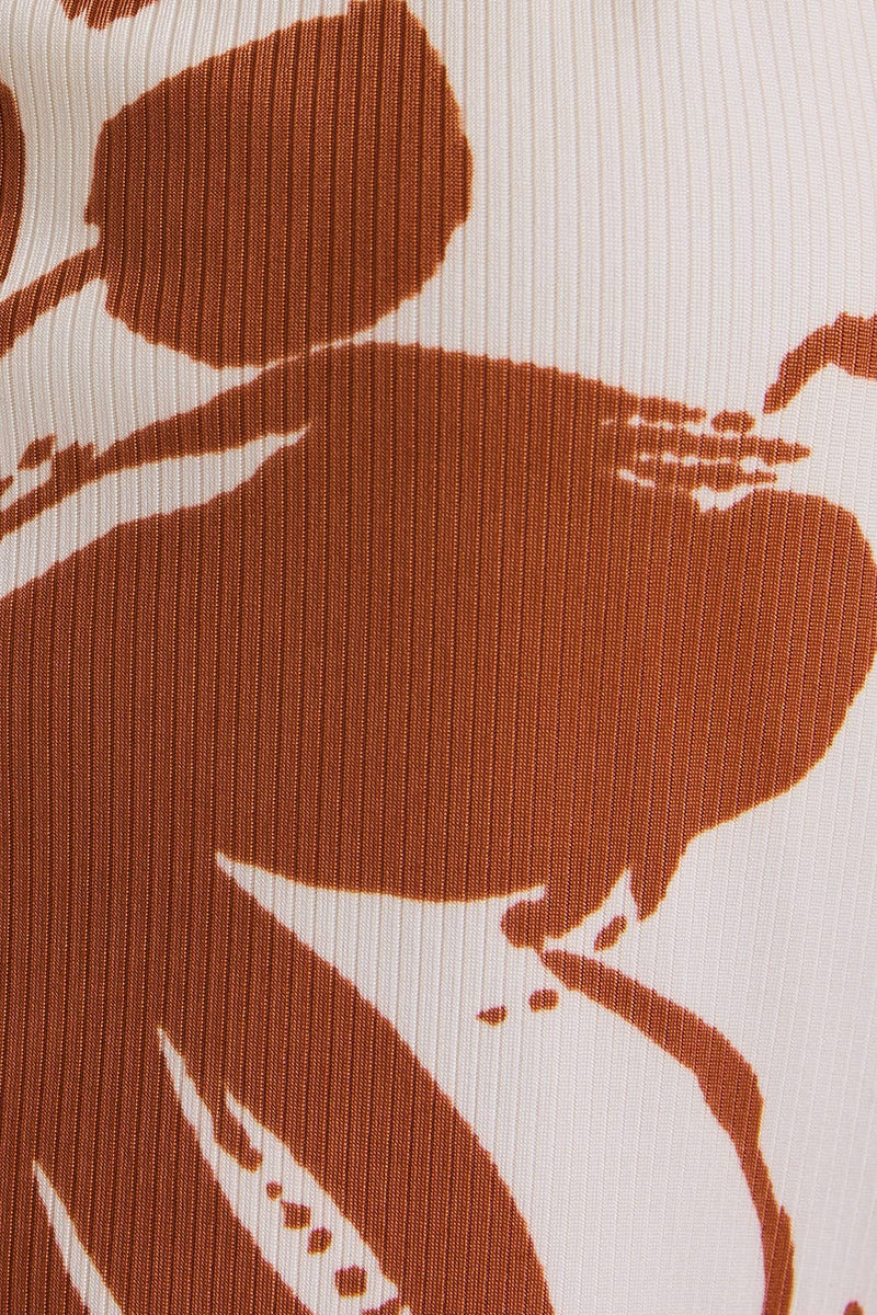 Terracotta Floral Dress