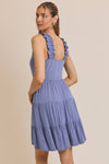 Square Neck Tiered Dress