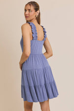 Square Neck Tiered Dress