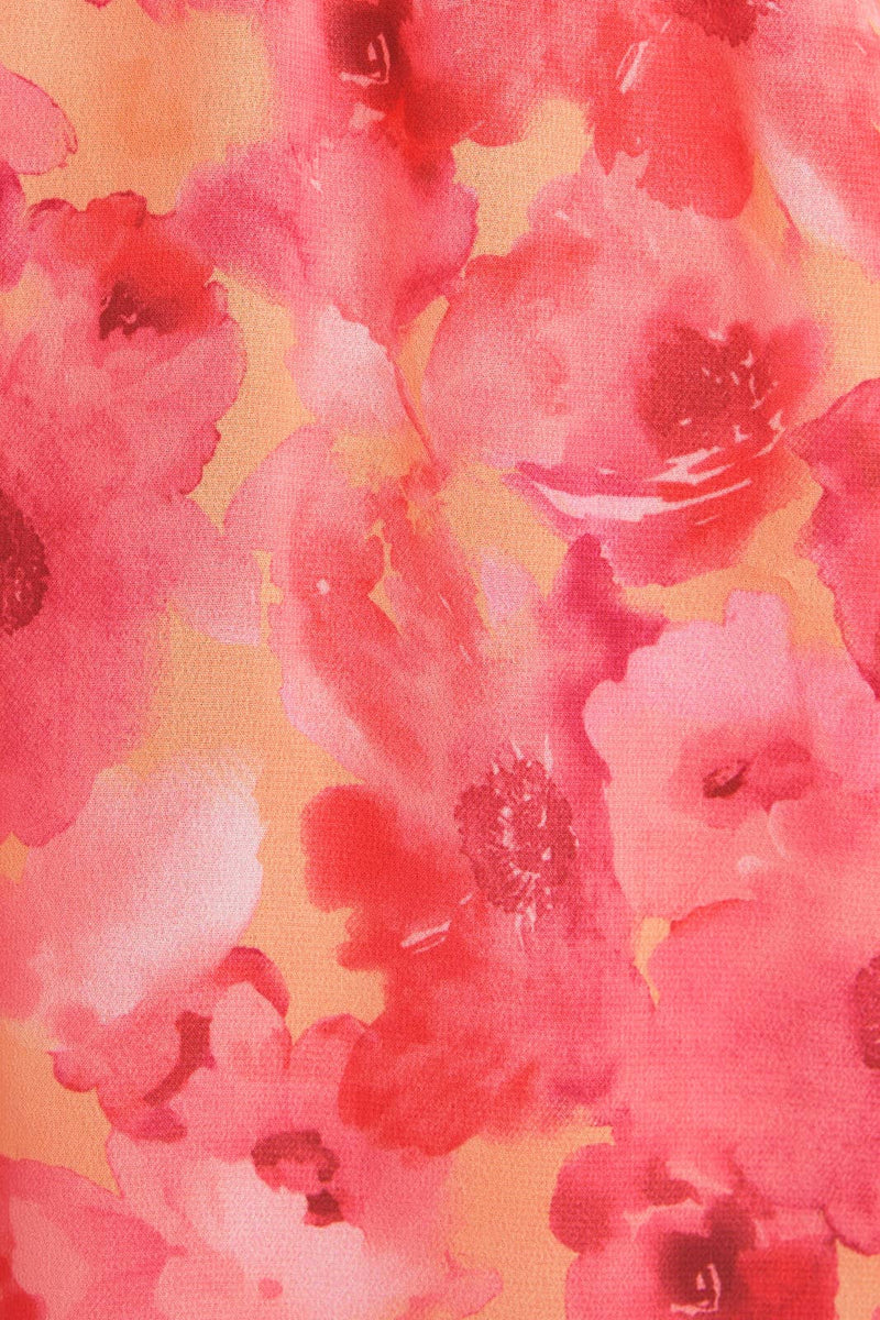 Megan Waist Tie Floral Print Dress (S-3XL)