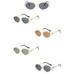 90s Vintage CC Round Sunglasses
