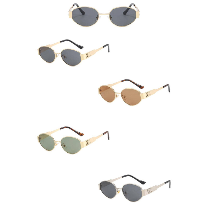 90s Vintage CC Round Sunglasses