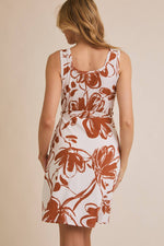 Terracotta Floral Dress
