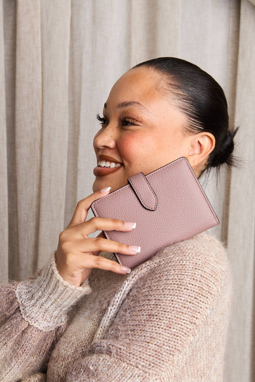 Jane Dark Olive Snap Cover Bi-Fold Wallet