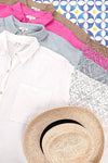 White Gauze Button Down Shirts