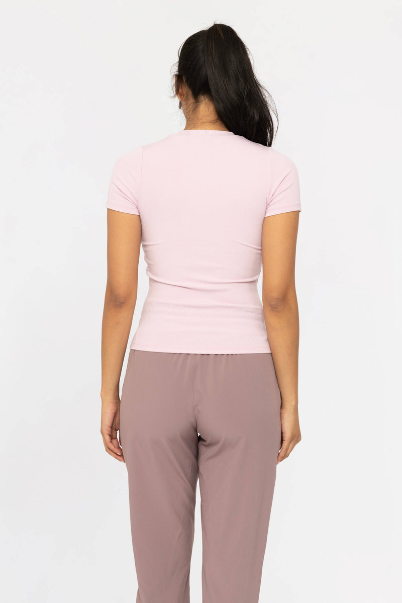 Essential Short-Sleeved Lilac Top