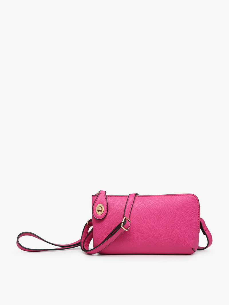 Kendall Light Beige Crossbody/Wristlet w/ Twist Lock