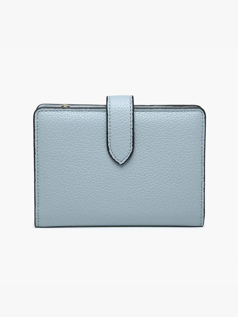 Jane Dark Olive Snap Cover Bi-Fold Wallet