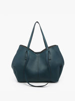 Celeste Black Distressed Hobo Bag