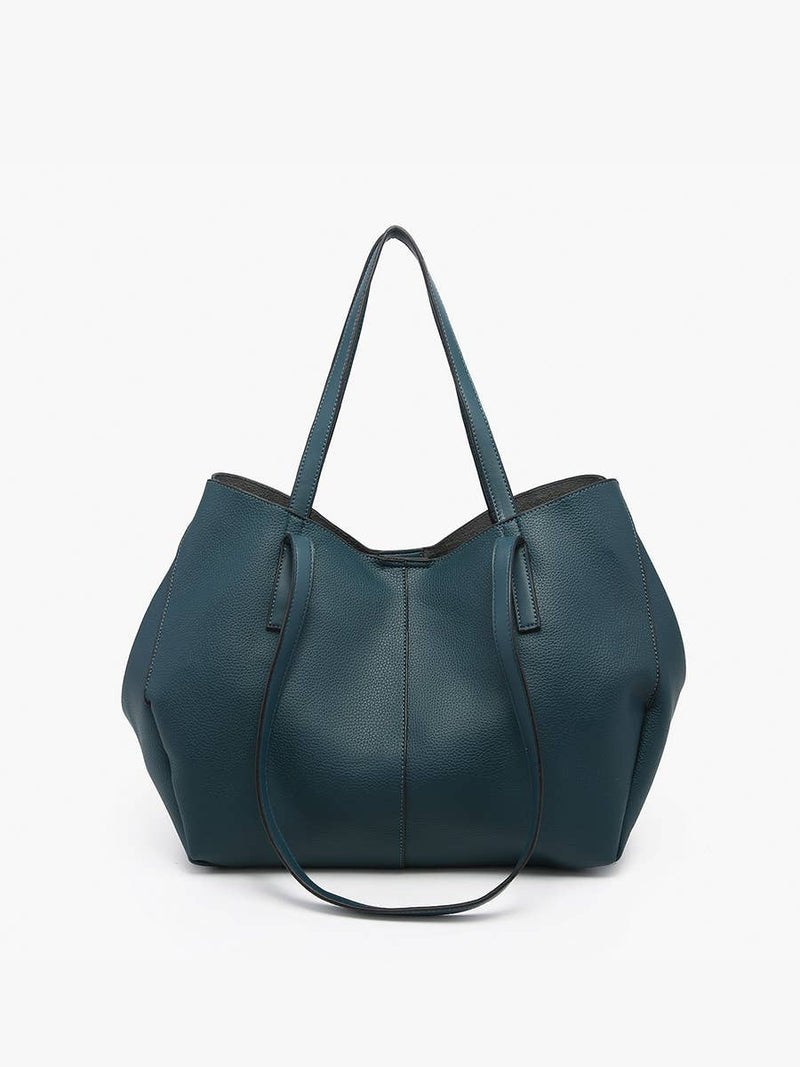 Celeste Black Distressed Hobo Bag