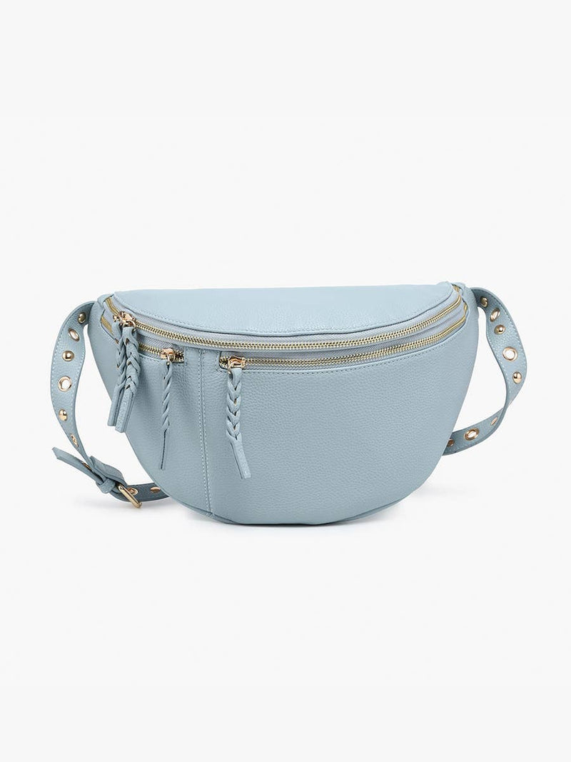 Nova Brown Studded Sling Bag