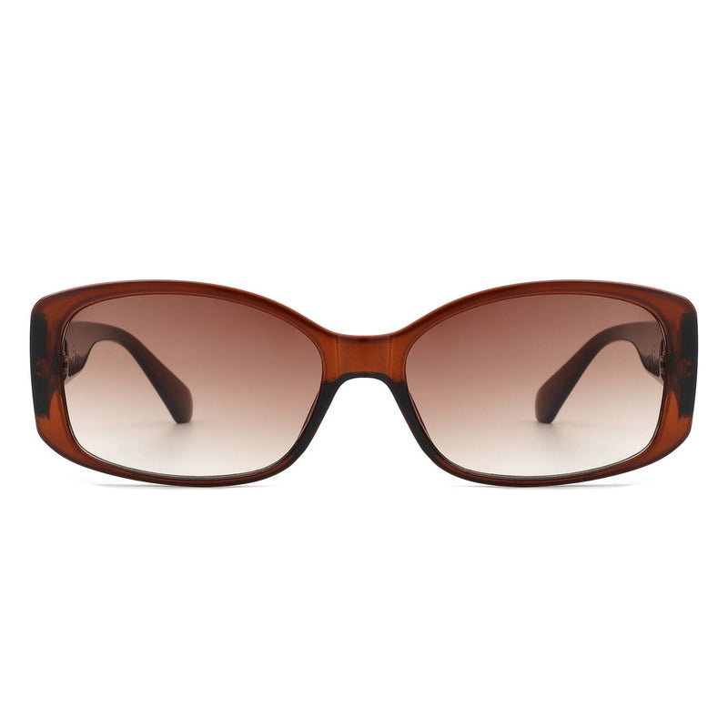 Olivia Rectangular Narrow Square Sunglasses (5 Colors)