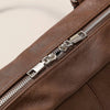Greige Belt Strap Rectangular Hand Bag