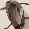 Brown Belt Strap Rectangular Hand Bag