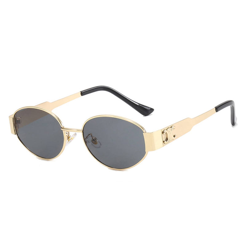 90s Vintage CC Round Sunglasses