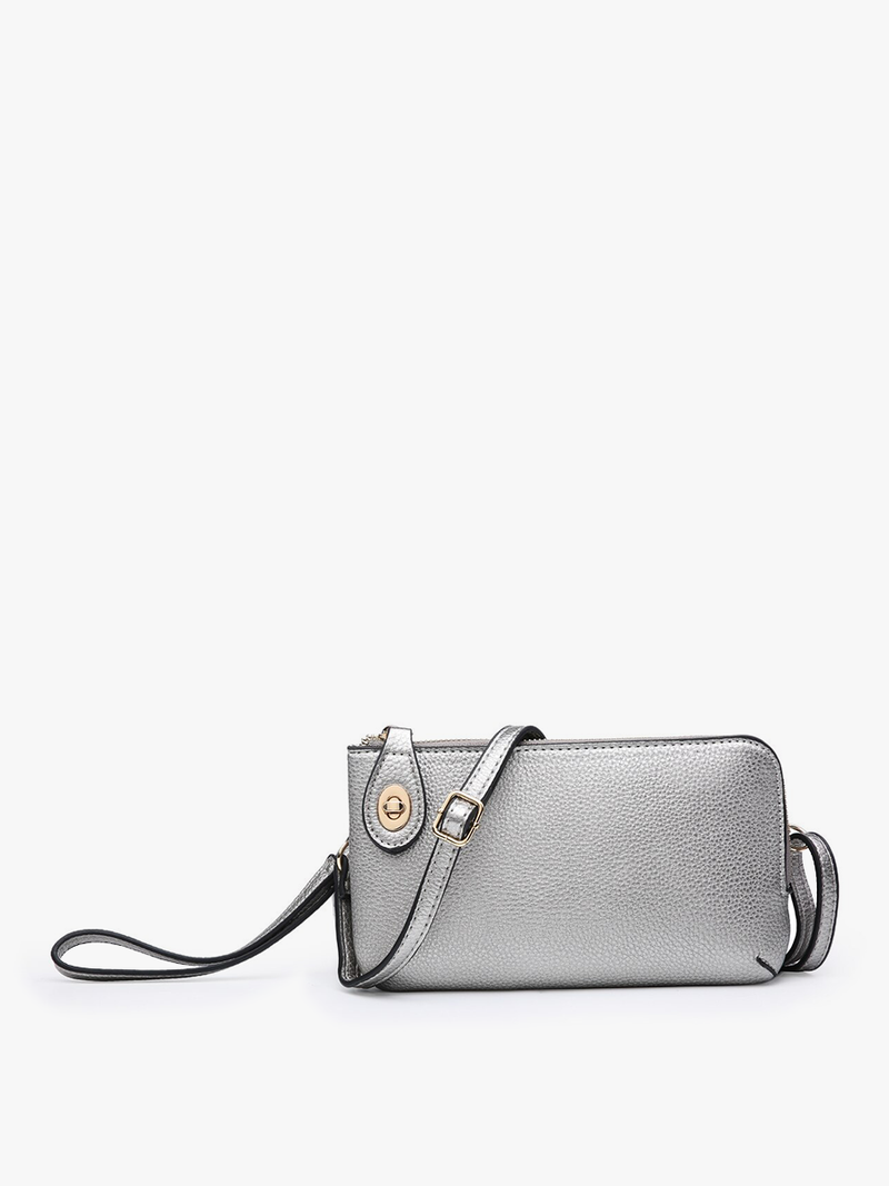 Kendall Light Beige Crossbody/Wristlet w/ Twist Lock
