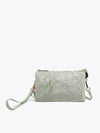Lt. Green Riley Sequin Crossbody/Wristlet