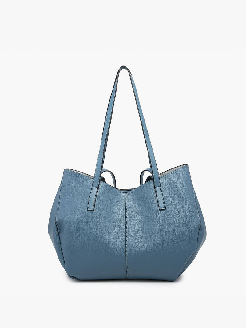 Celeste Black Distressed Hobo Bag