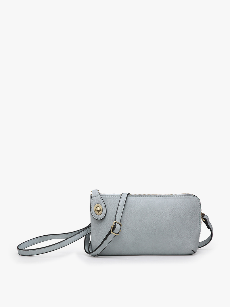 Kendall Light Beige Crossbody/Wristlet w/ Twist Lock
