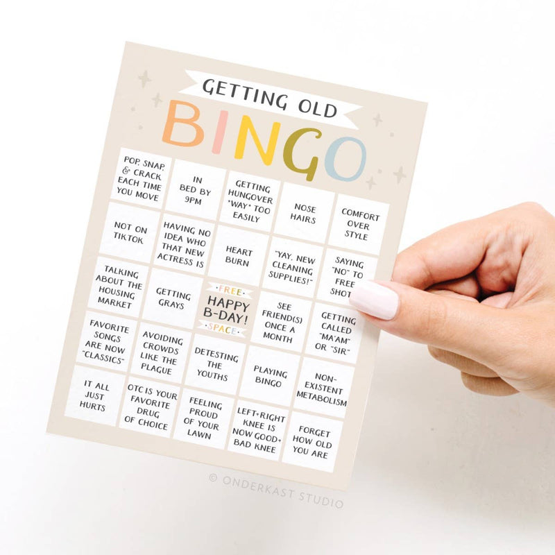 Getting Old Bingo Greeting Card