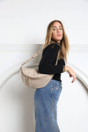 Nova Dark Olive Studded Sling Bag