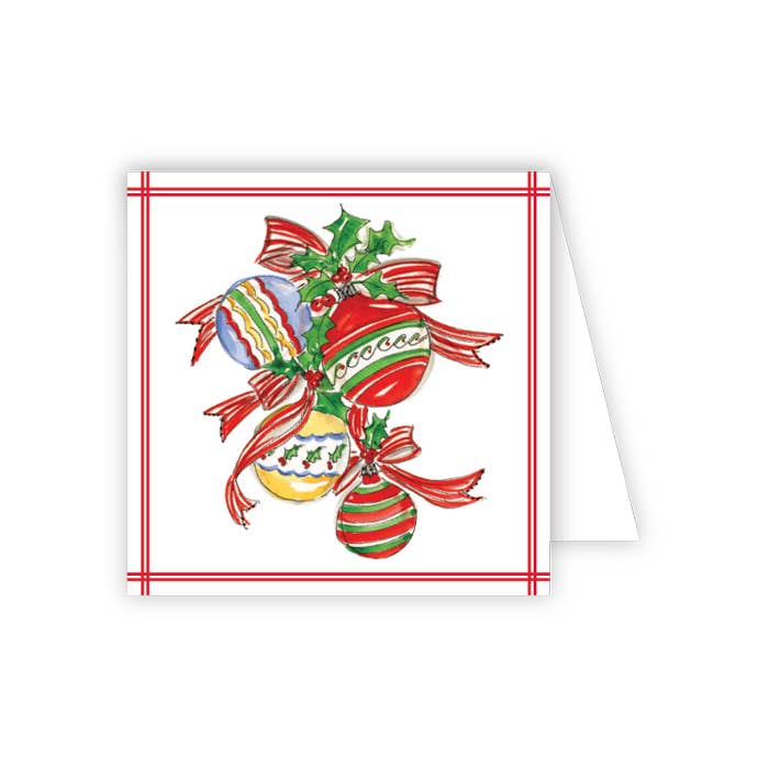 Handpainted Ornaments Enclosure Card