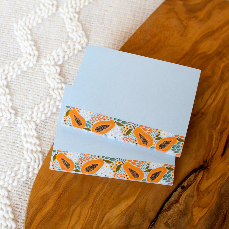 Papaya Sticky Note Pad, 50 Sheets, 4x3 in.