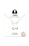 Gold Dipped Zodiac Constellation Necklace