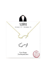 Gold Dipped Zodiac Constellation Necklace