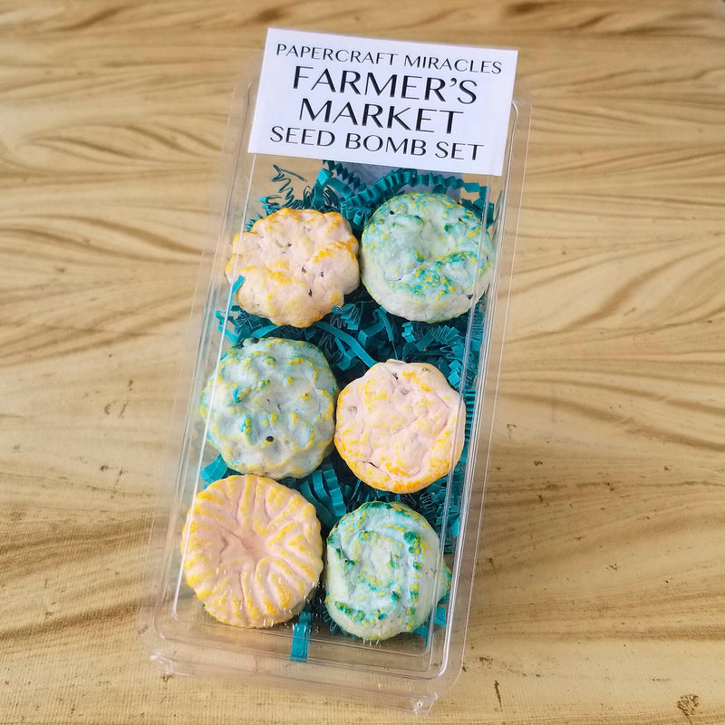 Farmer's Market Veggie Garden Seed Bomb Set - Paper Craft Miracles