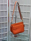 Alexa Faux Leather Double Bag W strap