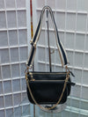 Alexa Faux Leather Double Bag W strap