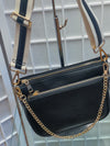 Alexa Faux Leather Double Bag W strap