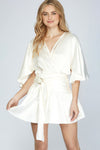 Always Celebrating Ivory Satin Dress