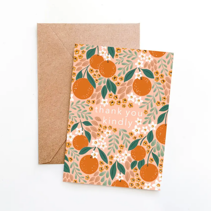 Thank You Kindly Oranges Card