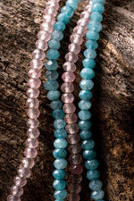 8mm Aqua Jade Natural Gemstone Bracelet (2 Styles)
