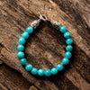 8mm Aqua Jade Natural Gemstone Bracelet (2 Styles)
