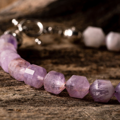 Lavender Jade Energy Prism Necklace or Bracelet