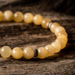 Yellow Calcite Natural Gemstone Bracelet