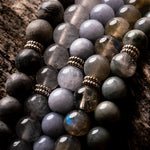 Grey Picasso Jasper Natural Gemstone Bracelet