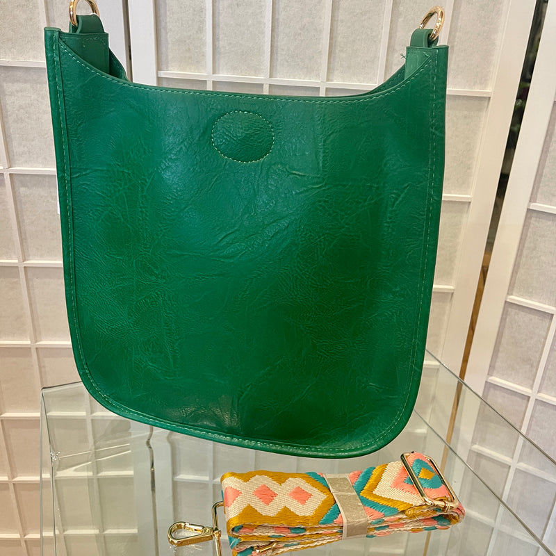 Kelly Green Messenger Bag - No Strap