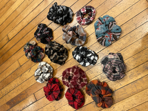 Plaid Scrunchies Assorted