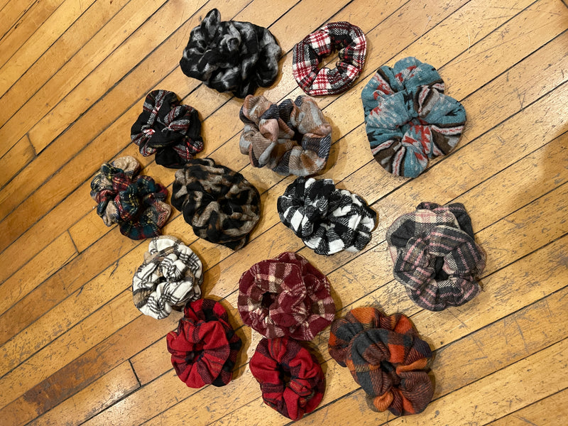 Plaid Scrunchies Assorted